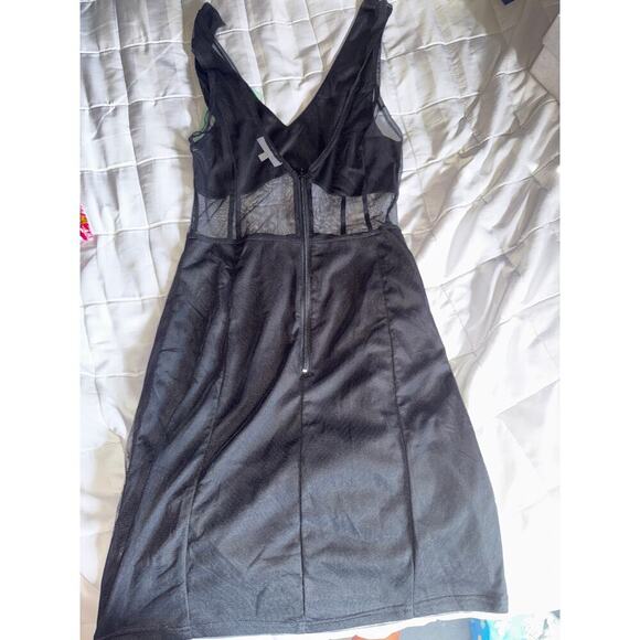 EMORY PARK black dress with mesh - Picture 3 of 6